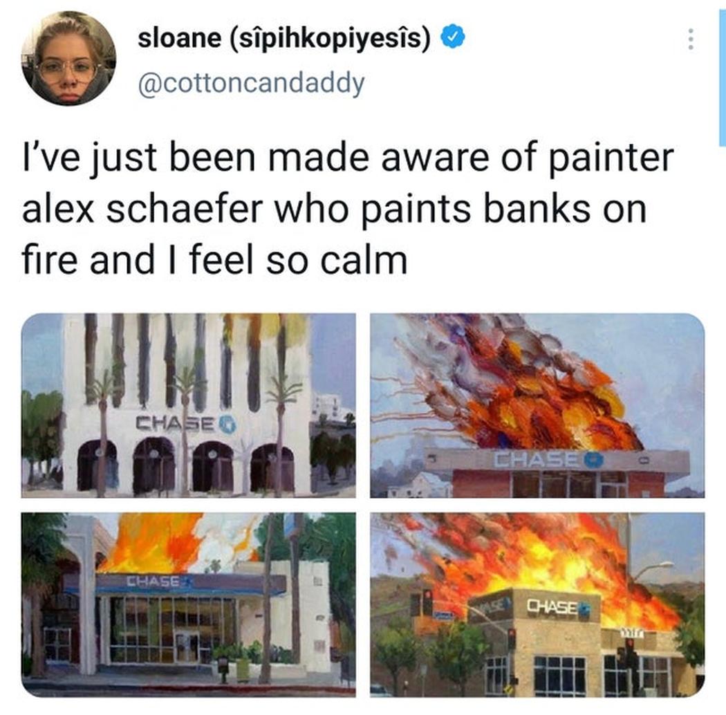 Banken die in brand staan