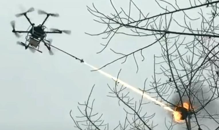 Drone vlammenwerper