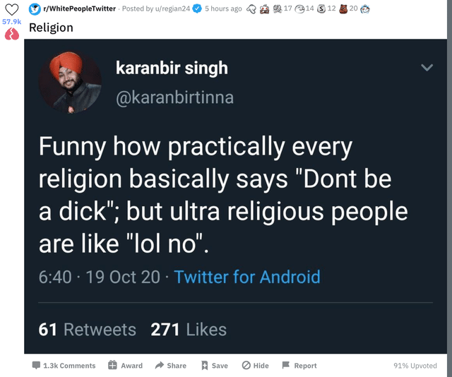 over religie