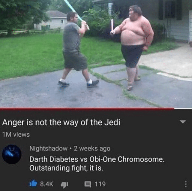 anger is not the way of the jedi